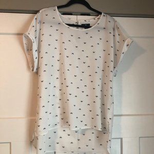 Gap blouse with bicycle pattern